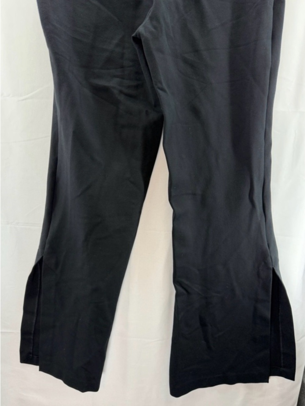SPANX Black The Perfect Pant Flare Split Leg Pants Size Large Tall - Picture 7 of 10